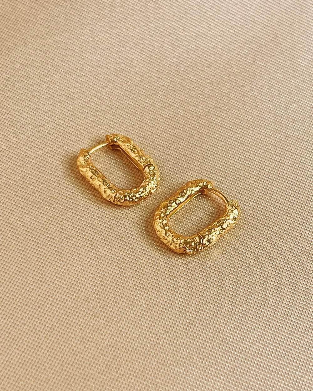 So Dainty Co. Huggies / Hoops Alexandra Gold Huggies Gold Plated 925 Sterling Silver Jewelry