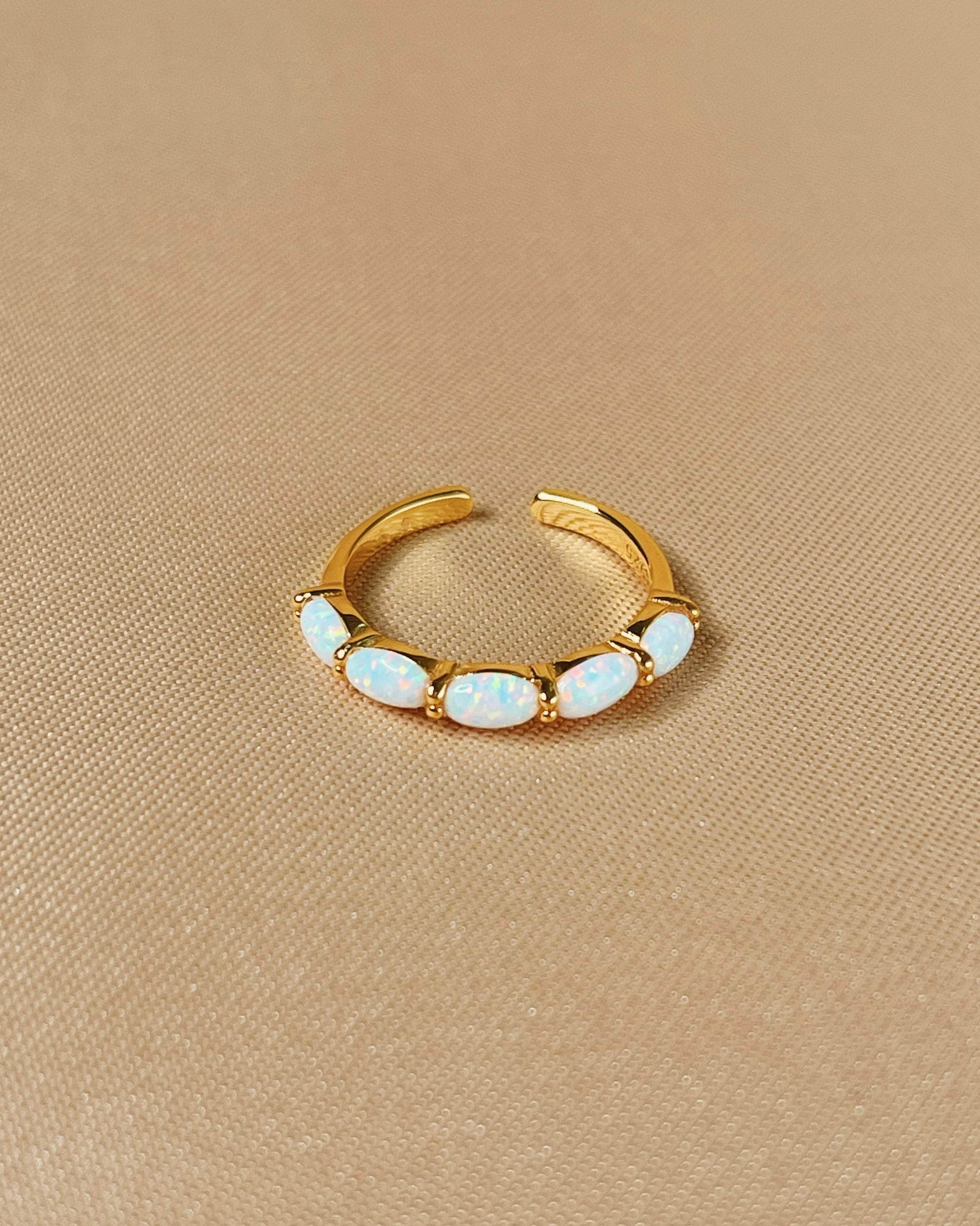 So Dainty Co. Isabel Gold Ring Gold Plated 925 Sterling Silver Jewelry
