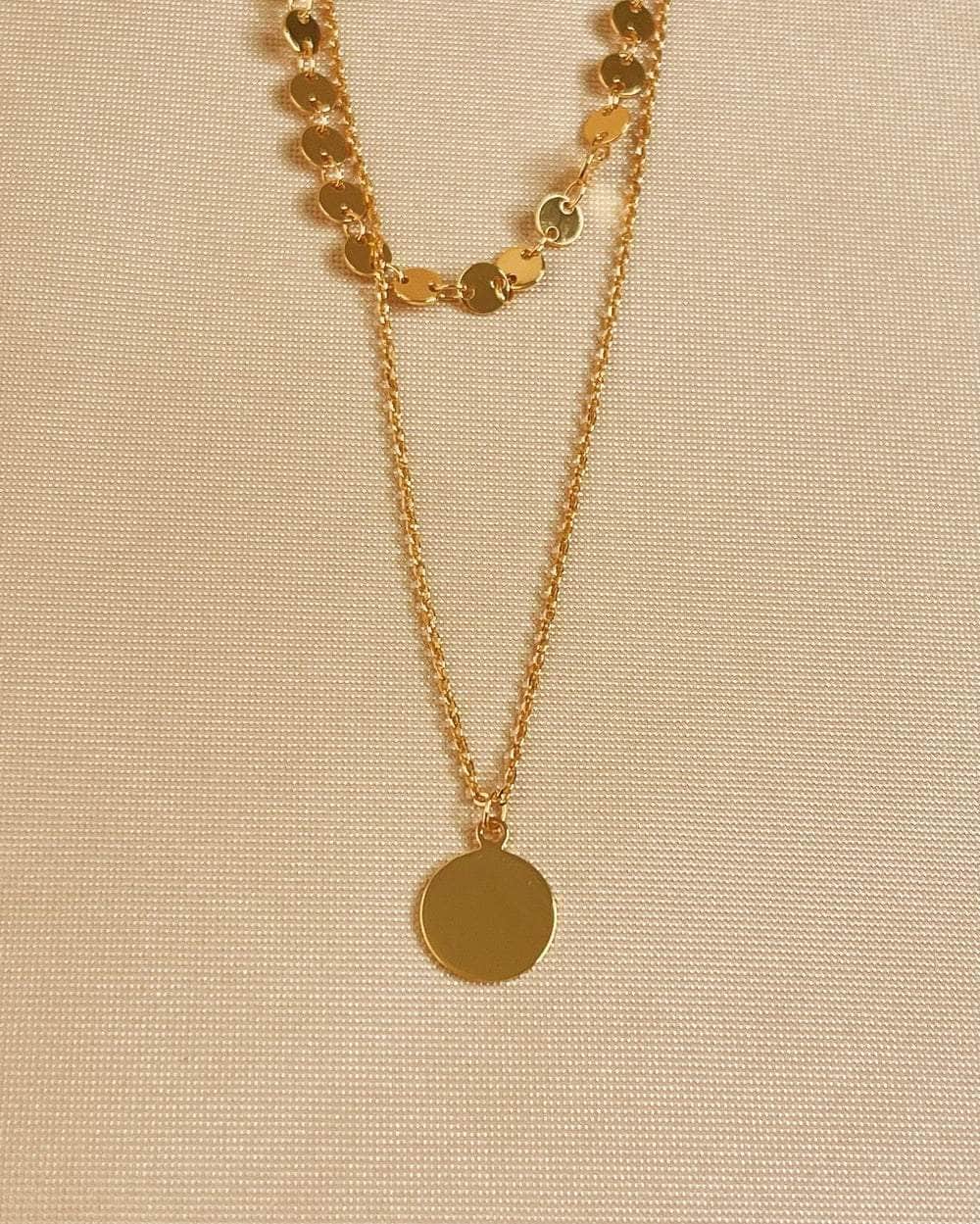 So Dainty Co. Necklaces Laura Gold Necklace Gold Plated 925 Sterling Silver Jewelry
