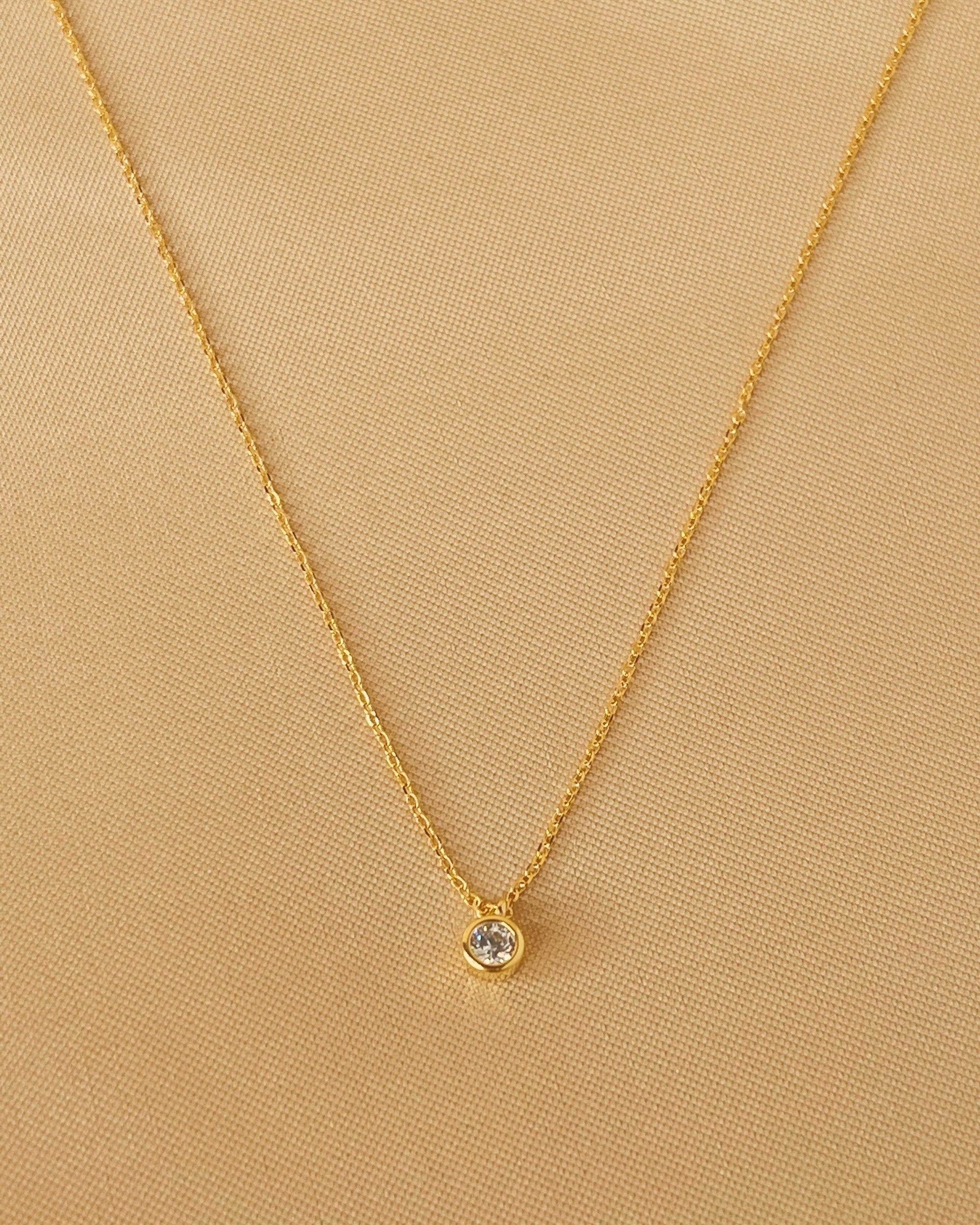 So Dainty Co. Necklaces Millie Gold Necklace Gold Plated 925 Sterling Silver Jewelry
