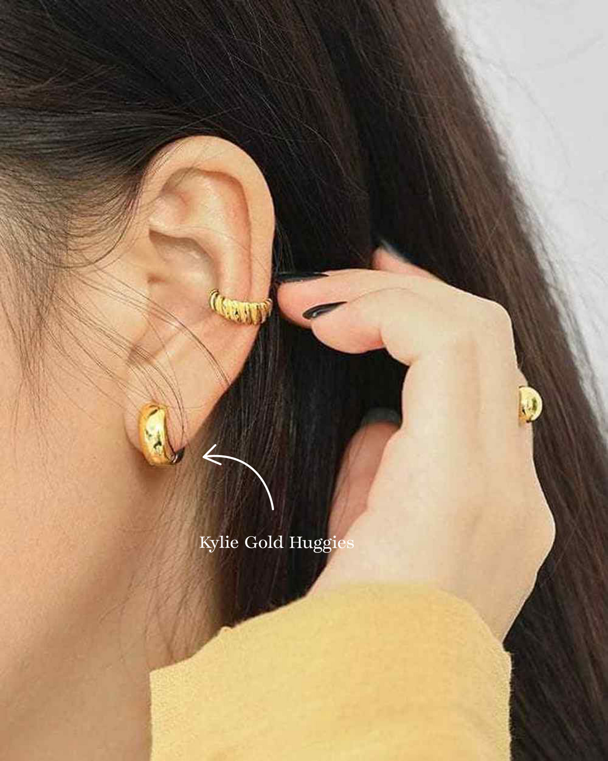 Dainty Lightning Bolt Dangle Hoop Earrings For Women Sterling Silver Sparkly CZ Crystal Drop Charm Huggie Hoops Cartilage Earring Cute