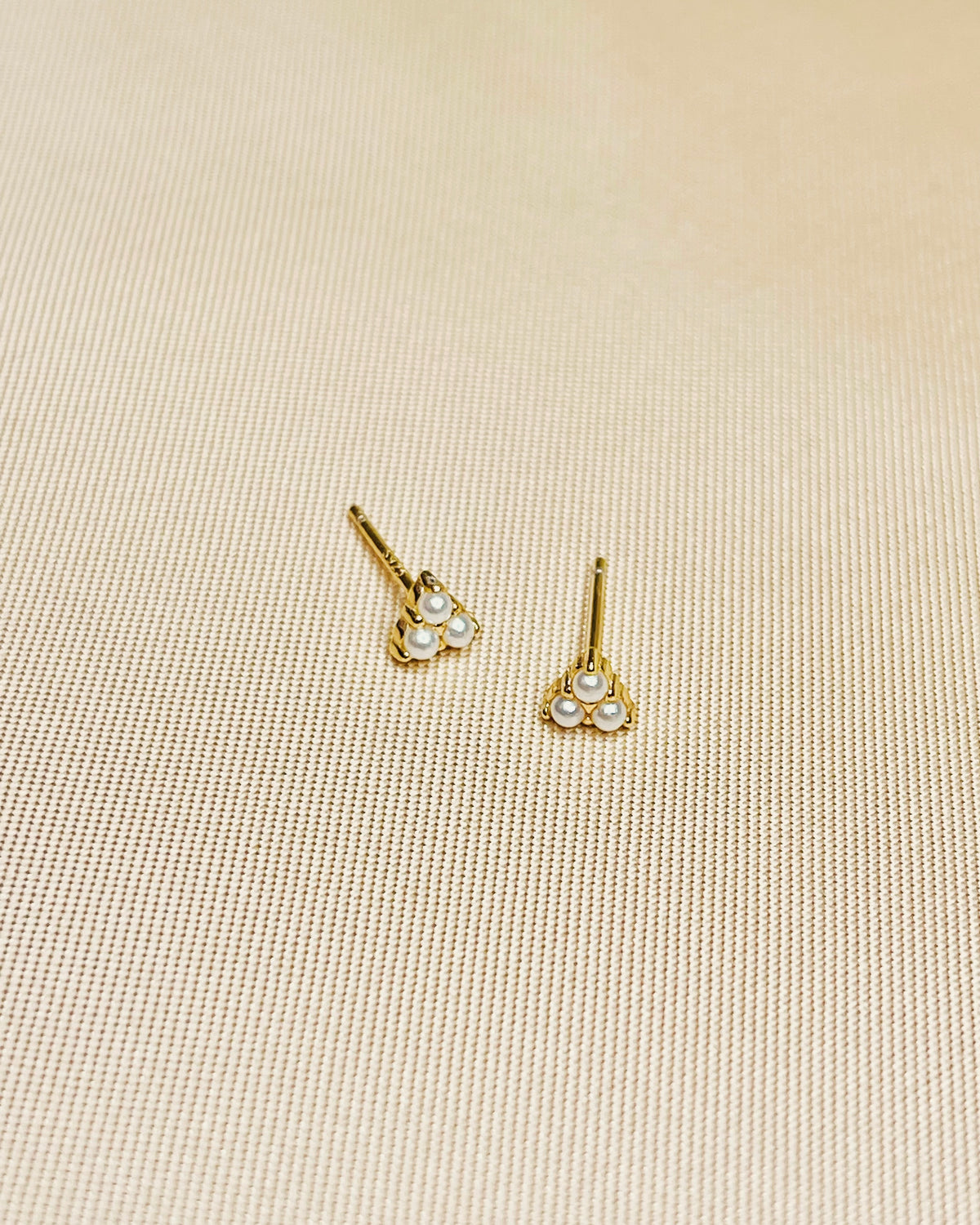 Bethany Shell Pearl Gold Studs