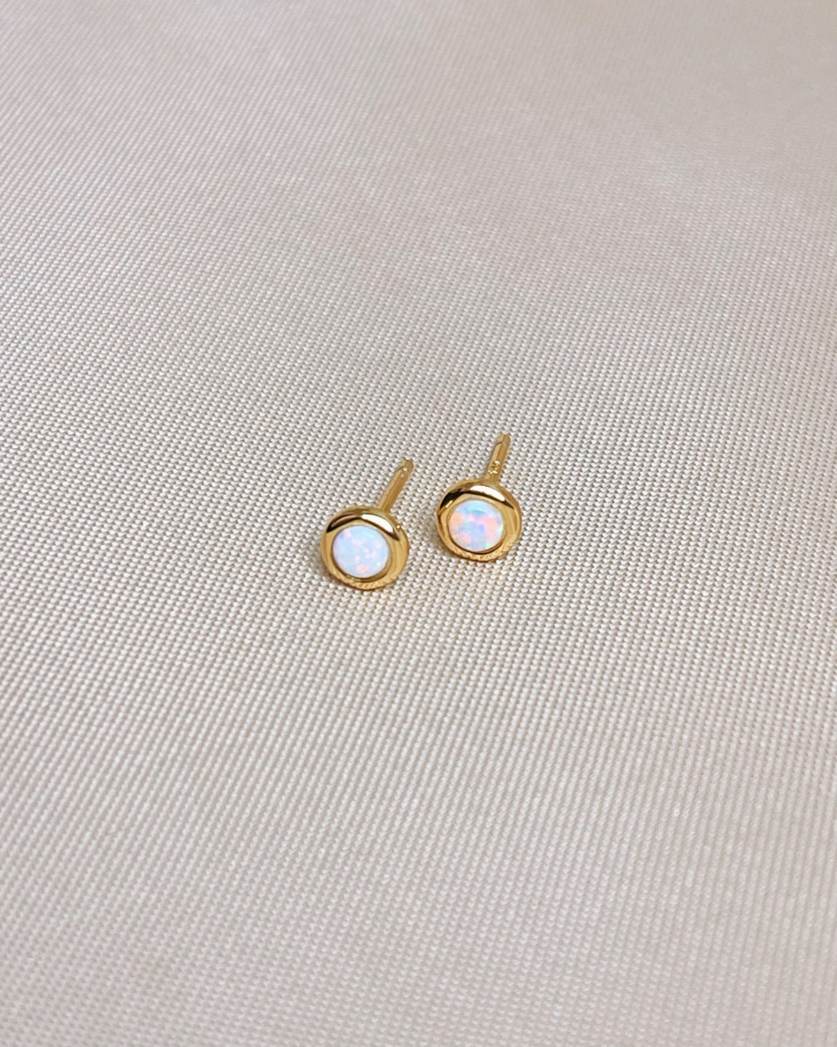 Aurelia Opal Gold Huggies