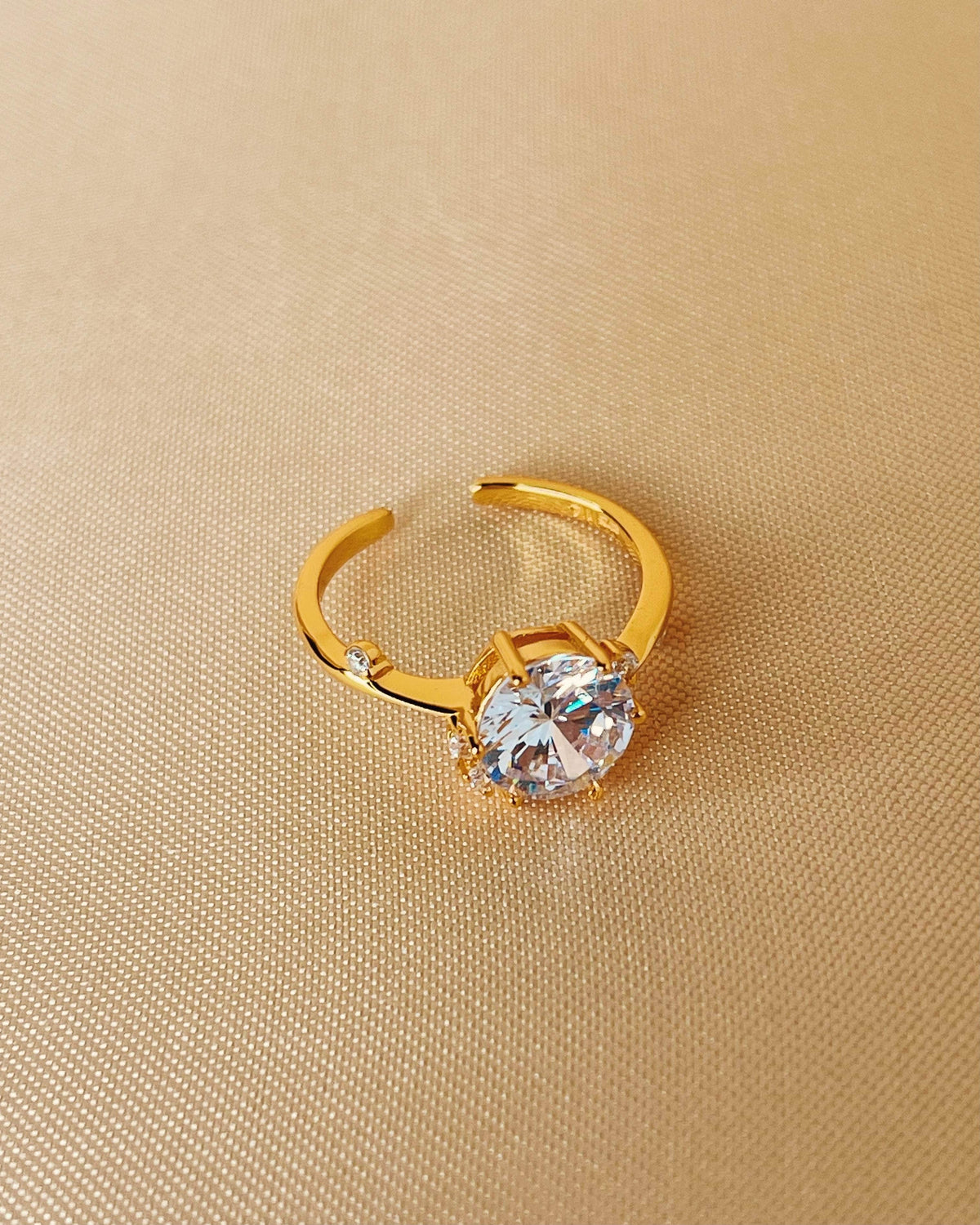 So Dainty Co. Araceli Gold Ring Gold Plated 925 Sterling Silver Jewelry