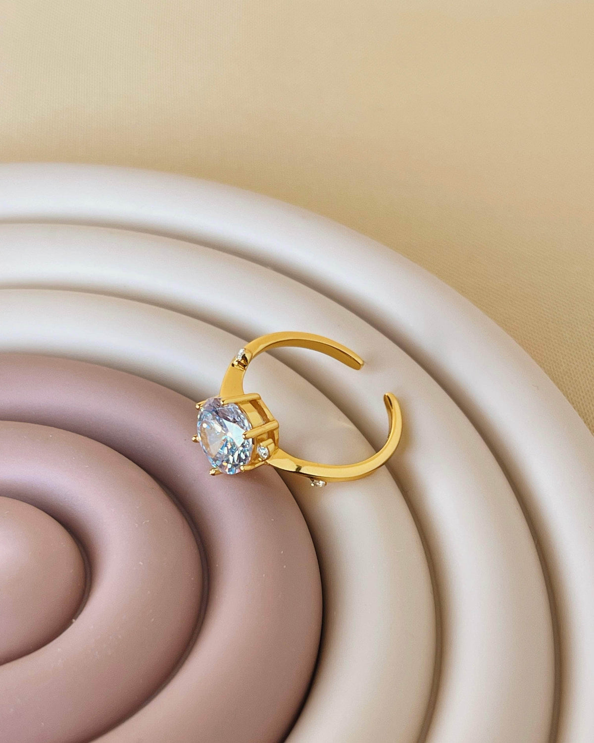 So Dainty Co. Araceli Gold Ring Gold Plated 925 Sterling Silver Jewelry