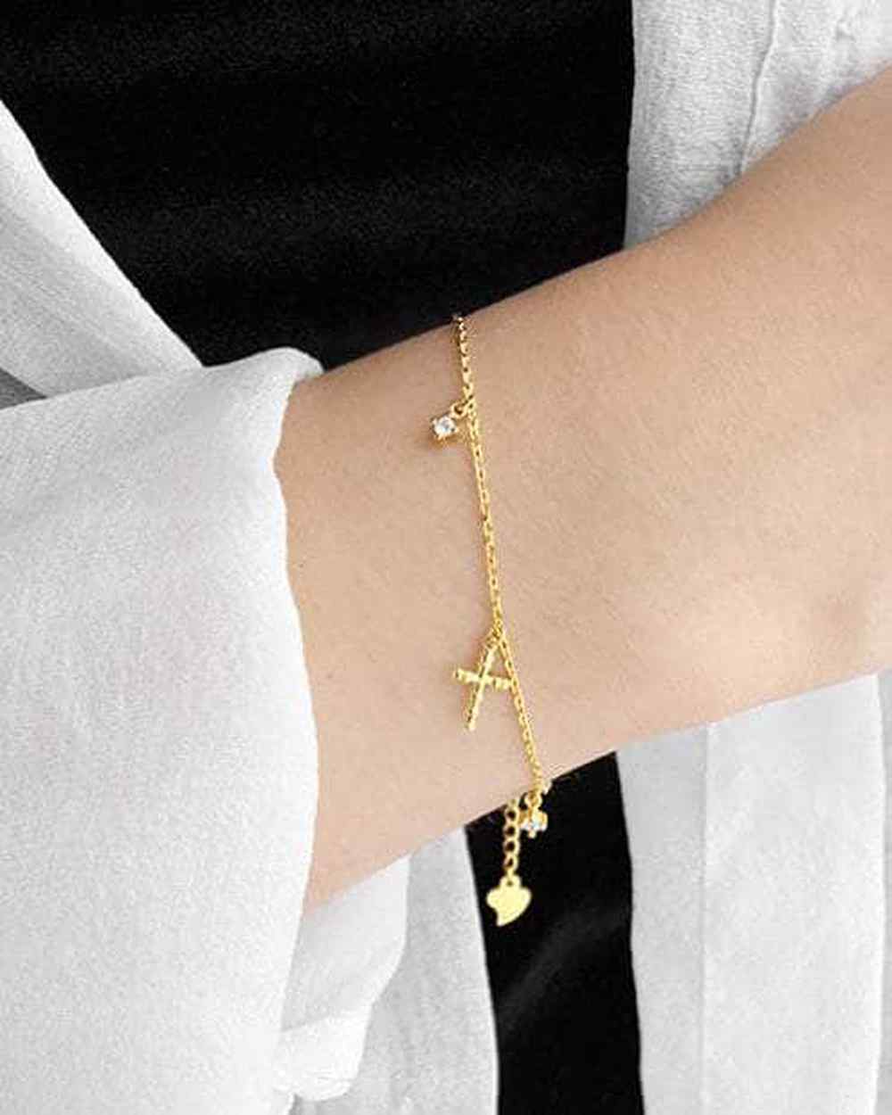 So Dainty Co. Bracelets Amanda Gold Bracelet Gold Plated 925 Sterling Silver Jewelry