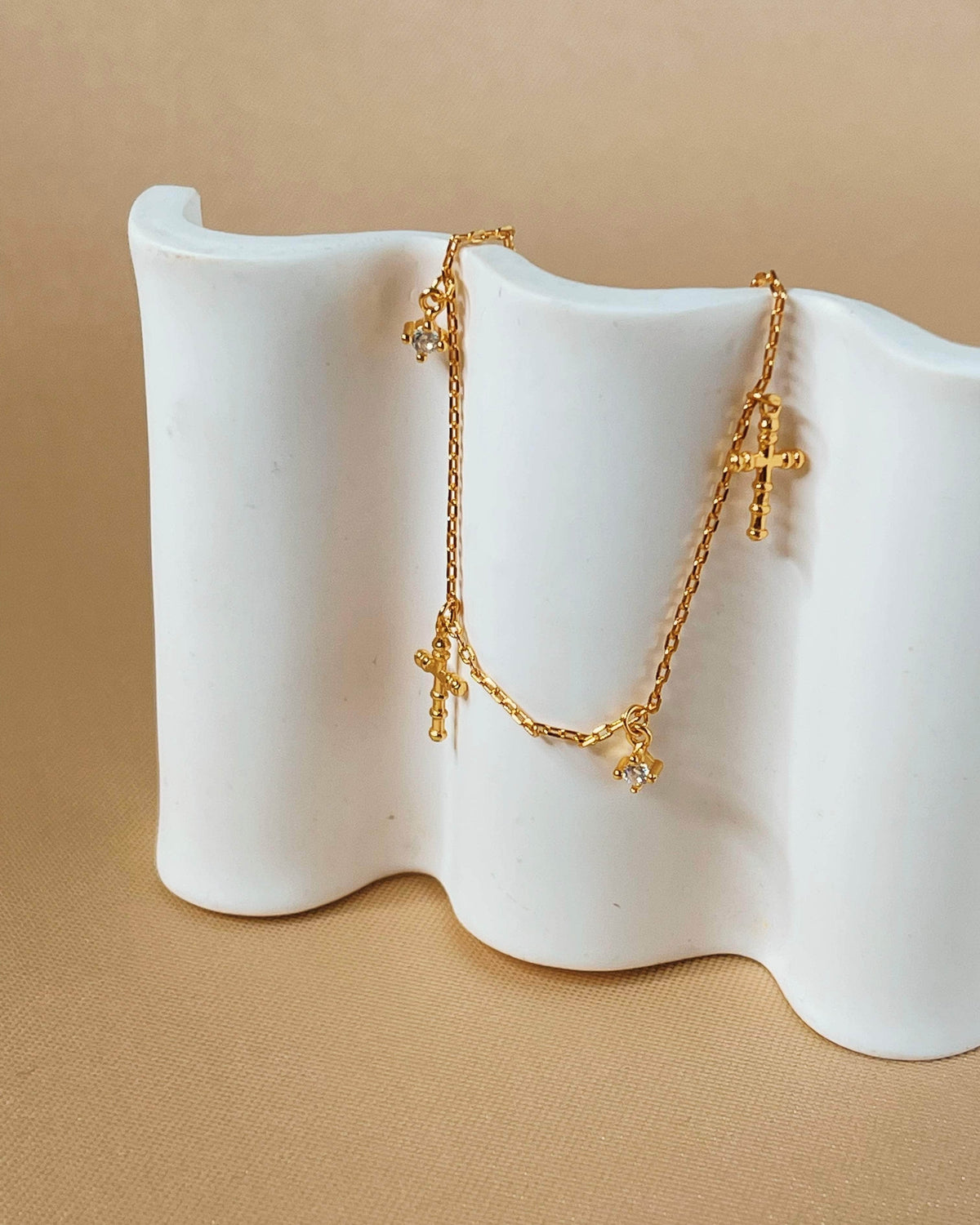 So Dainty Co. Bracelets Amanda Gold Bracelet Gold Plated 925 Sterling Silver Jewelry