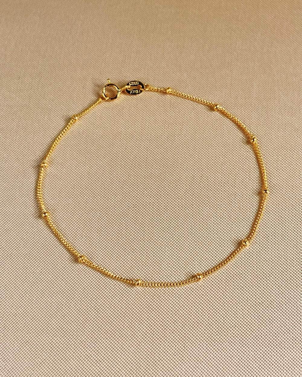So Dainty Co. Bracelets Elise Gold Bracelet Gold Plated 925 Sterling Silver Jewelry