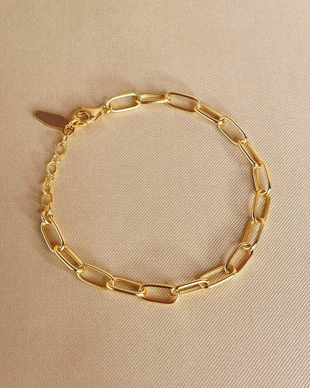 So Dainty Co. Bracelets Frances Gold Bracelet Gold Plated 925 Sterling Silver Jewelry