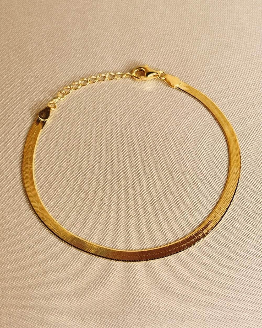 So Dainty Co. Bracelets Michelle Gold Snake Bracelet Gold Plated 925 Sterling Silver Jewelry
