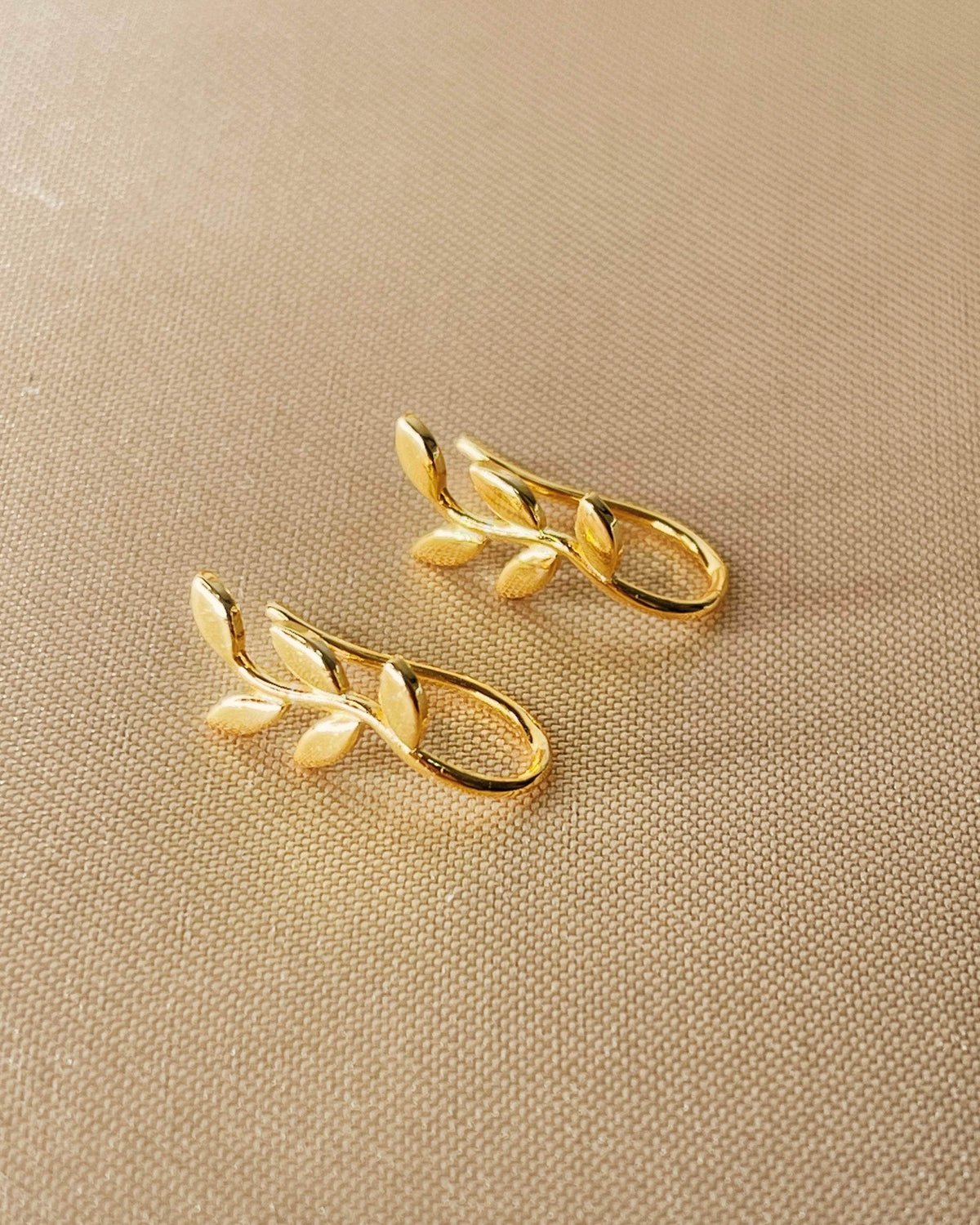 So Dainty Co. Climbers Autumn Gold Climber Earrings Gold Plated 925 Sterling Silver Jewelry