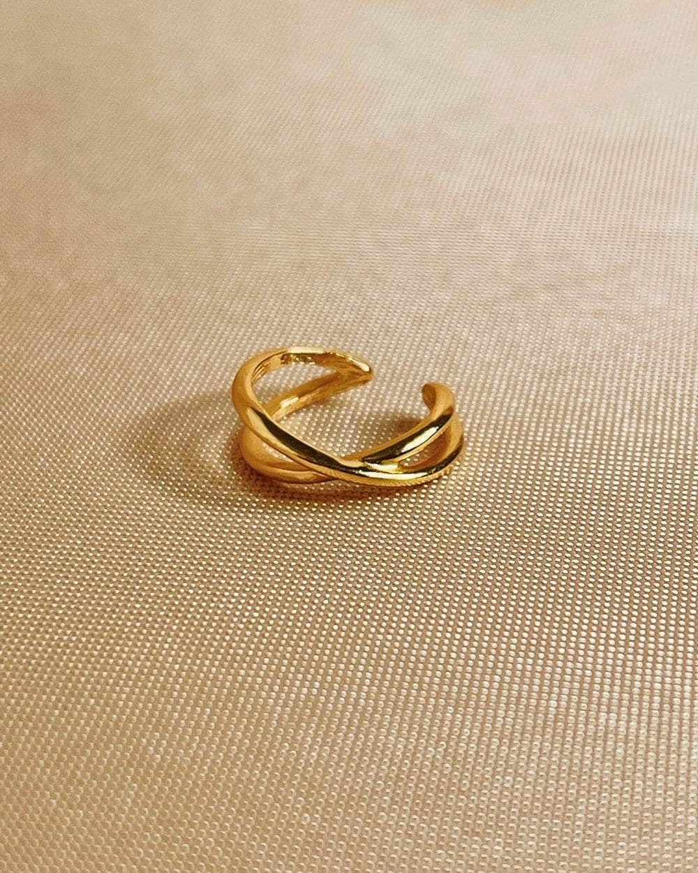 So Dainty Co. Ear Cuffs Sophie Gold Cuff (Single) Gold Plated 925 Sterling Silver Jewelry