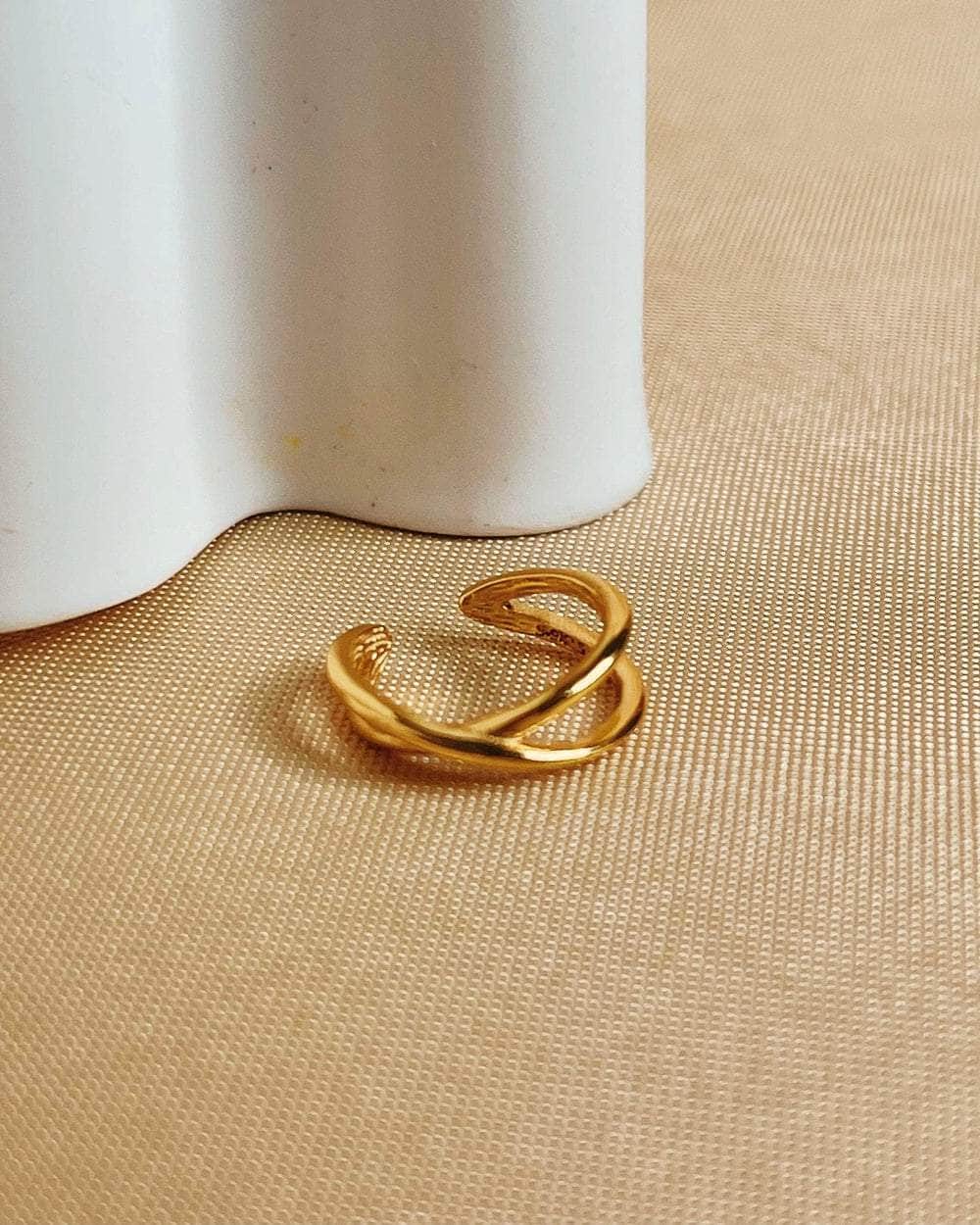 So Dainty Co. Ear Cuffs Sophie Gold Cuff (Single) Gold Plated 925 Sterling Silver Jewelry