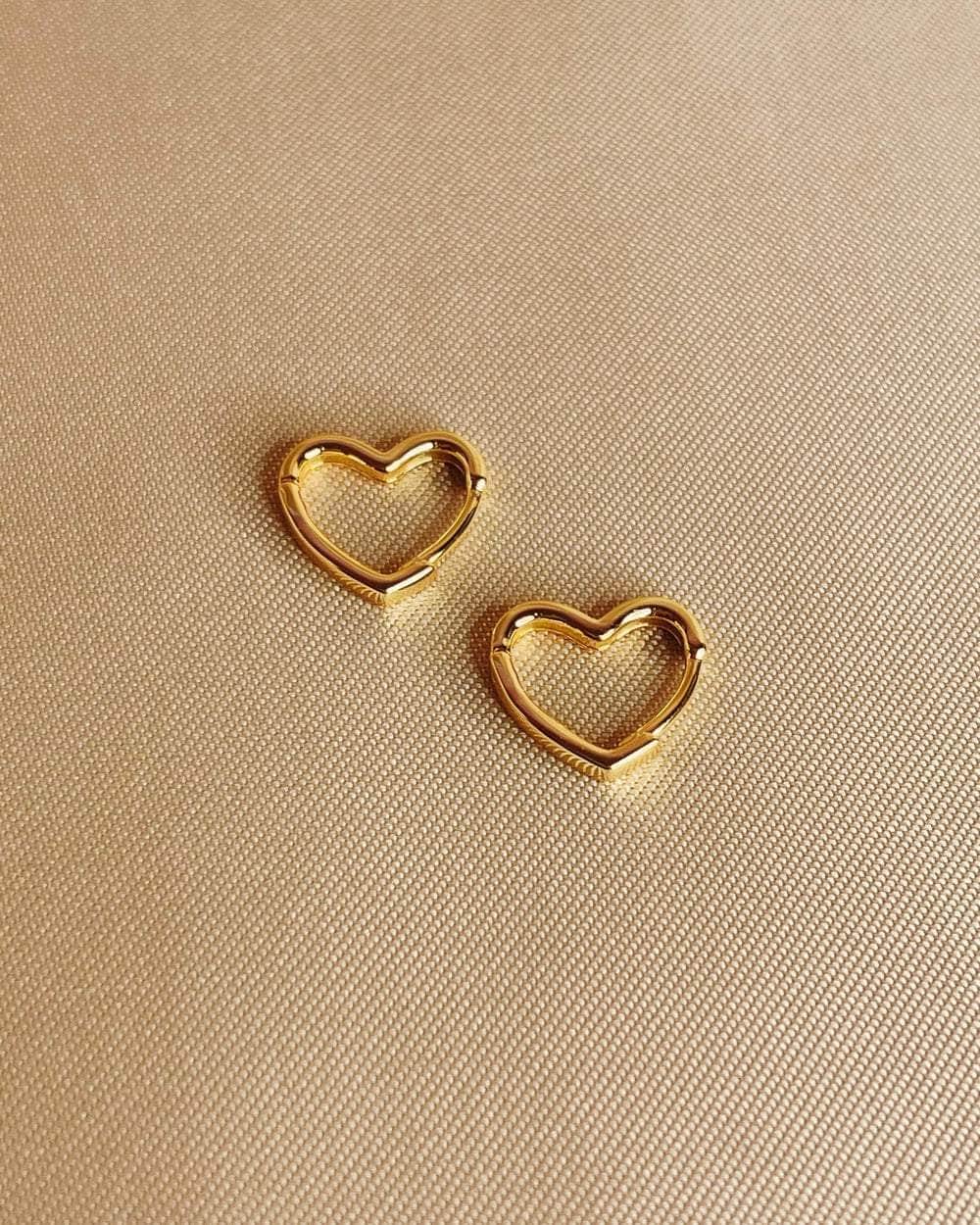 So Dainty Co. Huggies / Hoops Aimee Gold Huggies Gold Plated 925 Sterling Silver Jewelry