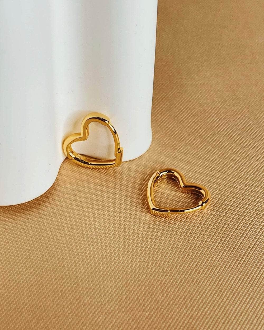 So Dainty Co. Huggies / Hoops Aimee Gold Huggies Gold Plated 925 Sterling Silver Jewelry