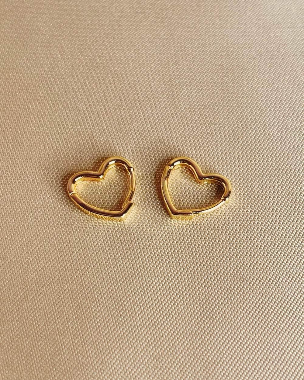 So Dainty Co. Huggies / Hoops Aimee Gold Huggies Gold Plated 925 Sterling Silver Jewelry