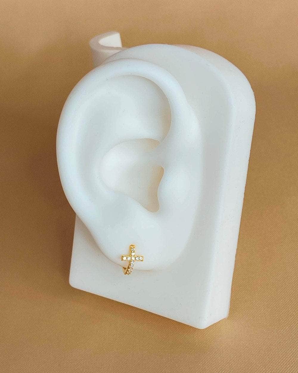 So Dainty Co. Huggies / Hoops Analise Gold Huggies Gold Plated 925 Sterling Silver Jewelry