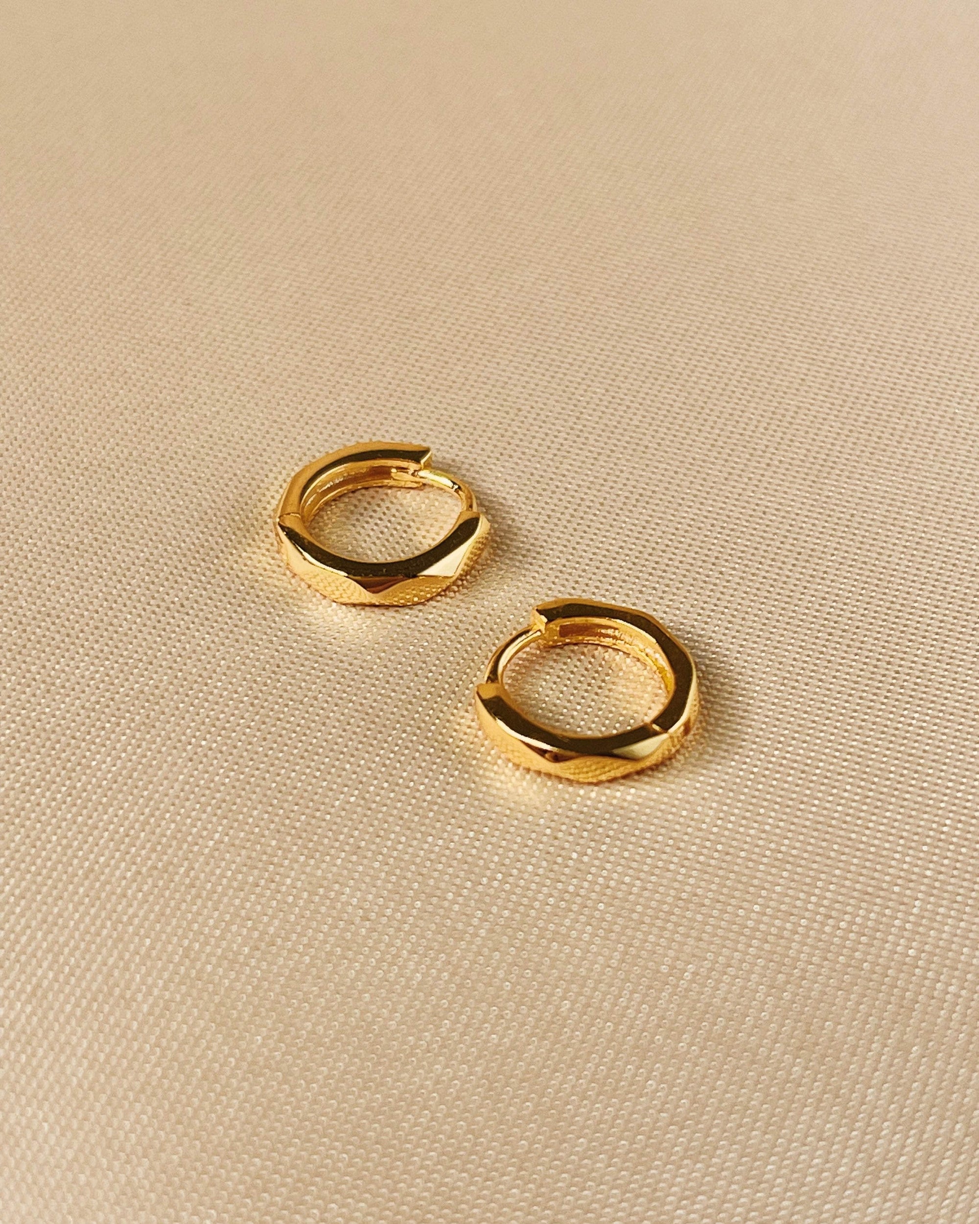 So Dainty Co. Huggies / Hoops Grace Gold Huggies (Sold by pair) Gold Plated 925 Sterling Silver Jewelry