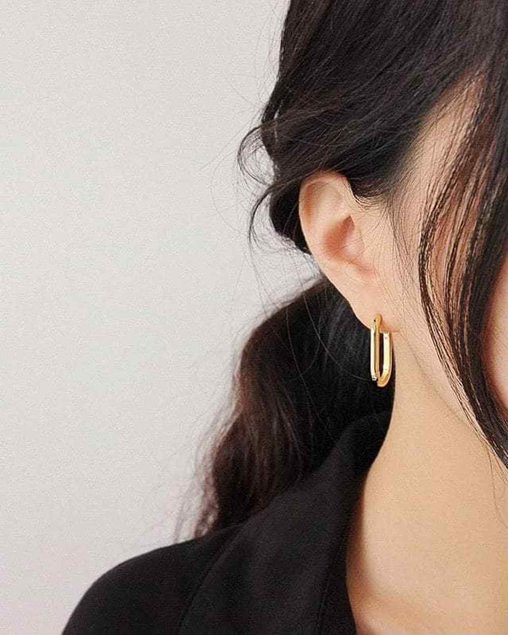 So Dainty Co. Huggies / Hoops Khloe Gold Hoops Gold Plated 925 Sterling Silver Jewelry