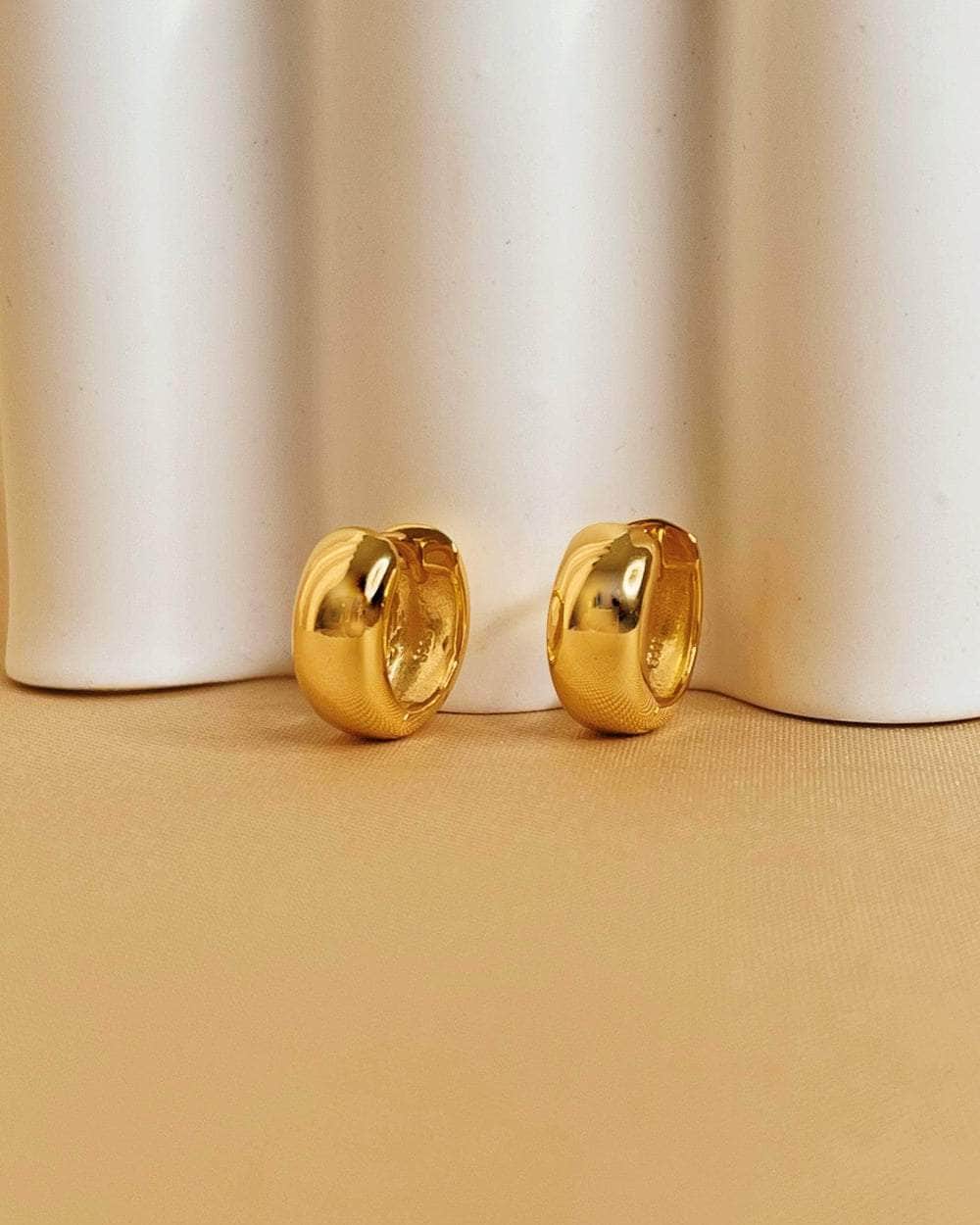 So Dainty Co. Huggies / Hoops Kylie Gold Huggies Gold Plated 925 Sterling Silver Jewelry