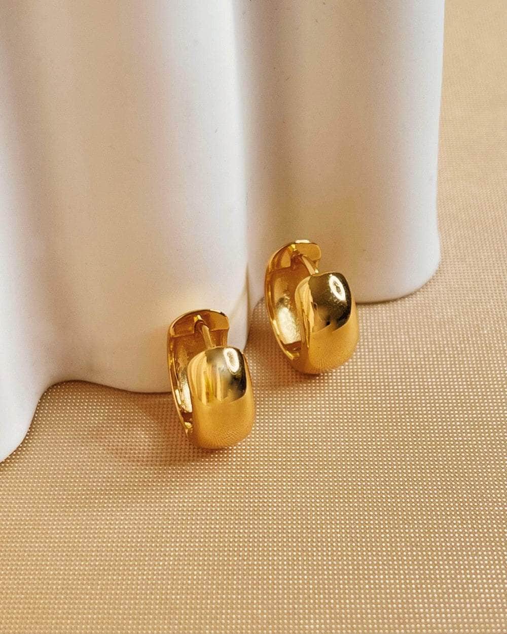 So Dainty Co. Huggies / Hoops Kylie Gold Huggies Gold Plated 925 Sterling Silver Jewelry