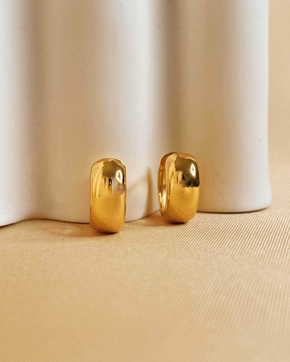 So Dainty Co. Huggies / Hoops Kylie Gold Huggies Gold Plated 925 Sterling Silver Jewelry