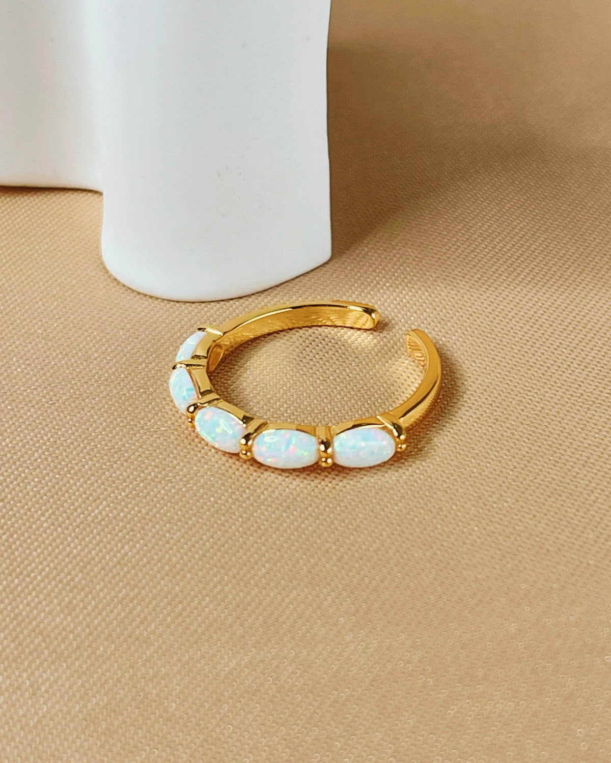 So Dainty Co. Isabel Gold Ring Gold Plated 925 Sterling Silver Jewelry
