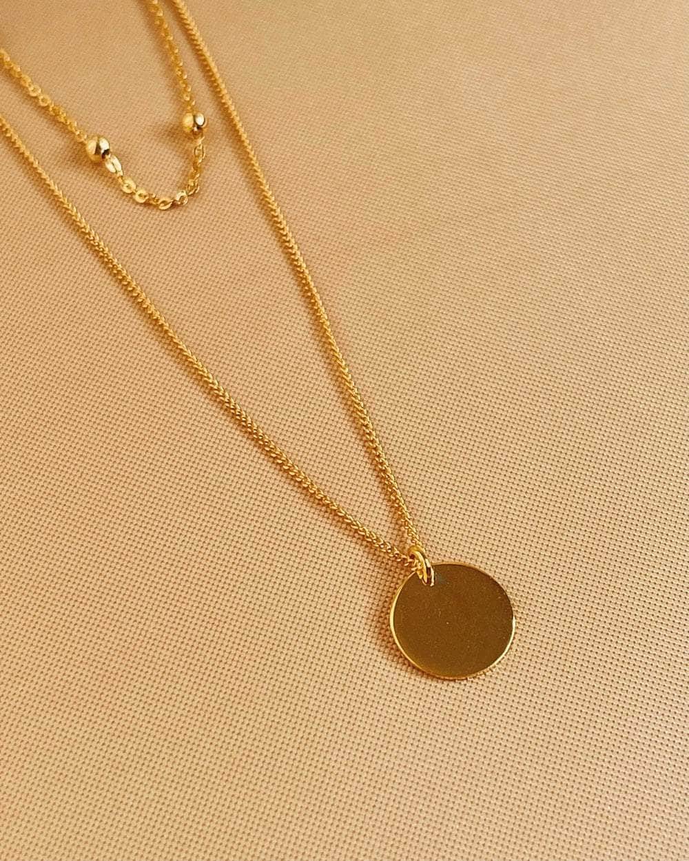 So Dainty Co. Necklaces Amy Gold Necklace Gold Plated 925 Sterling Silver Jewelry