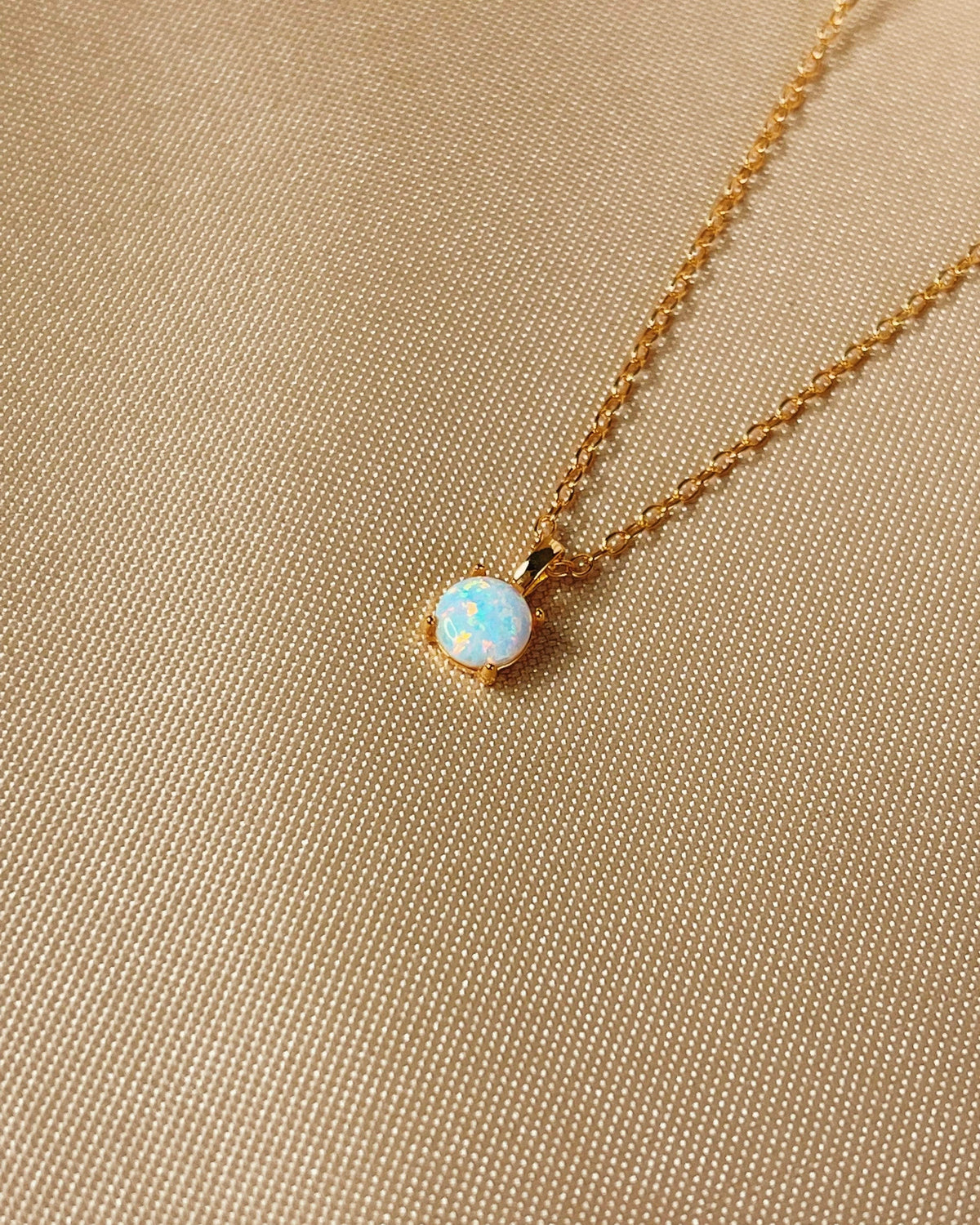 Pear Opal Pendant on Cable Chain – Skaska Jewelry