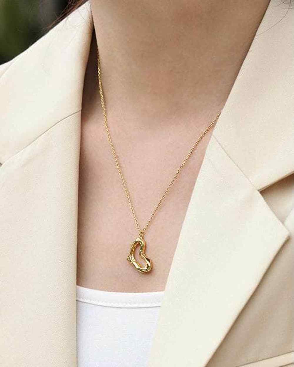 So Dainty Co. Necklaces Demi Gold Necklace Gold Plated 925 Sterling Silver Jewelry