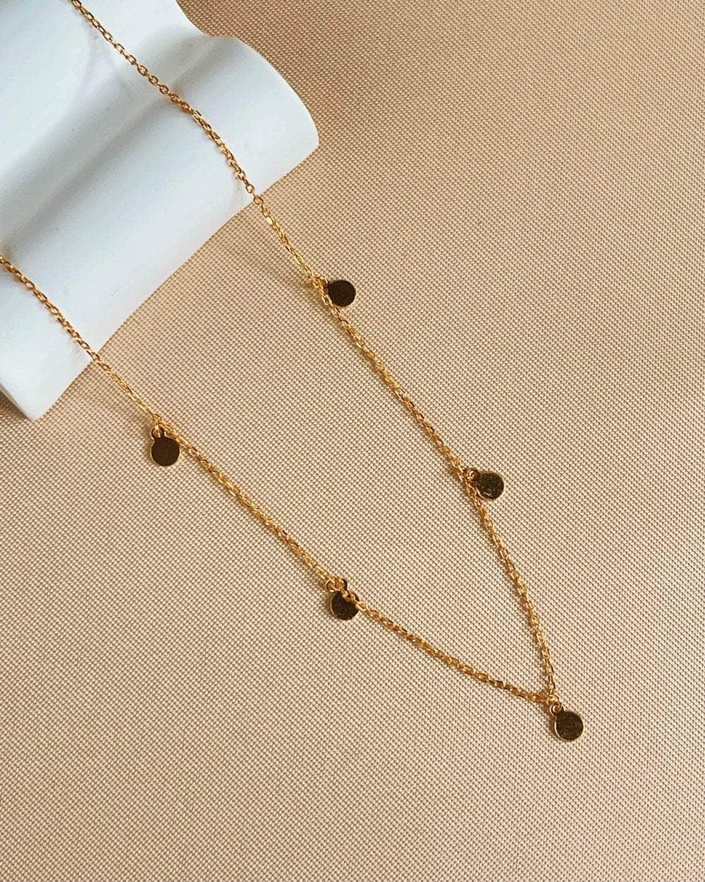 So Dainty Co. Necklaces Gwen Gold Choker Necklace Gold Plated 925 Sterling Silver Jewelry