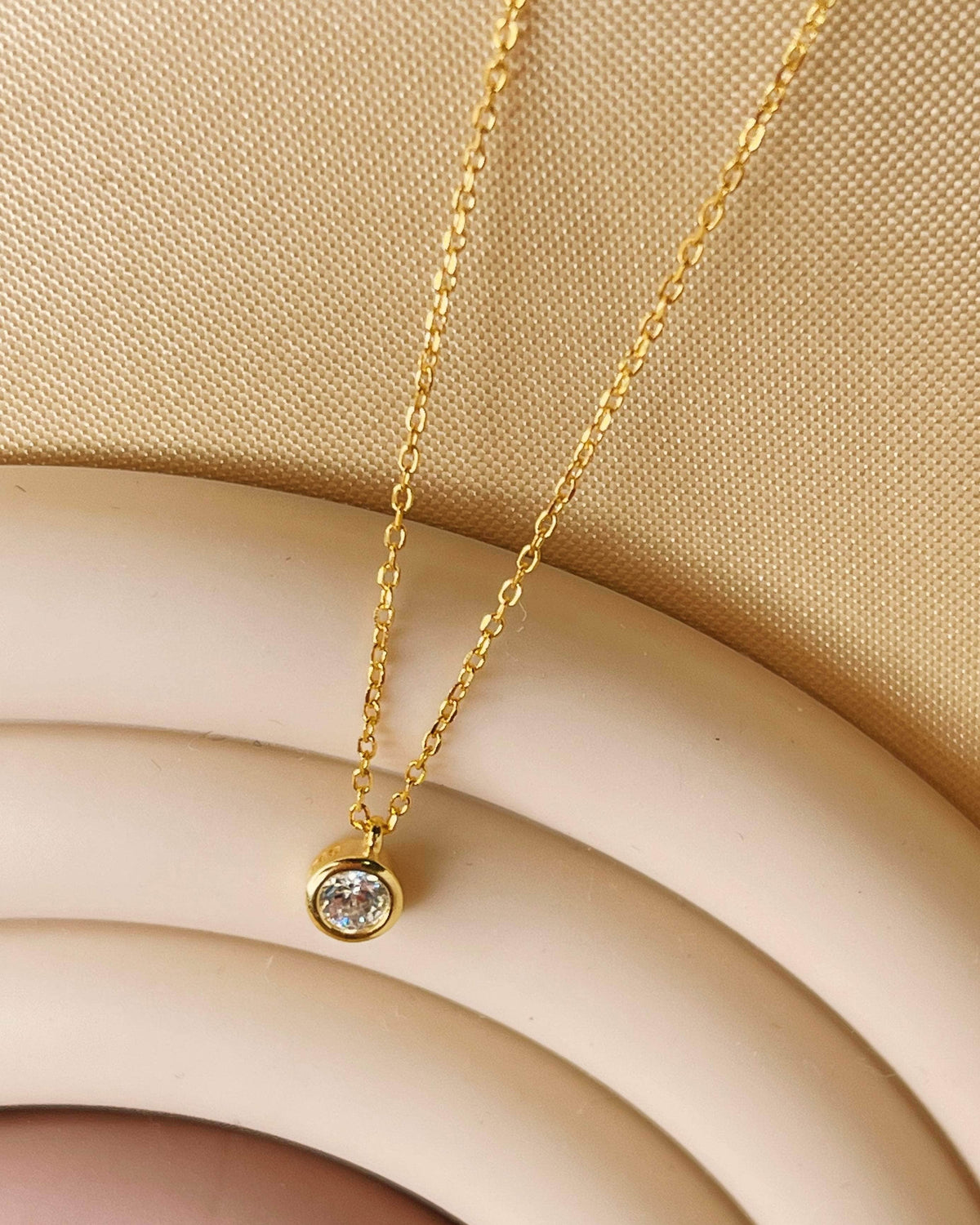 So Dainty Co. Necklaces Millie Gold Necklace Gold Plated 925 Sterling Silver Jewelry
