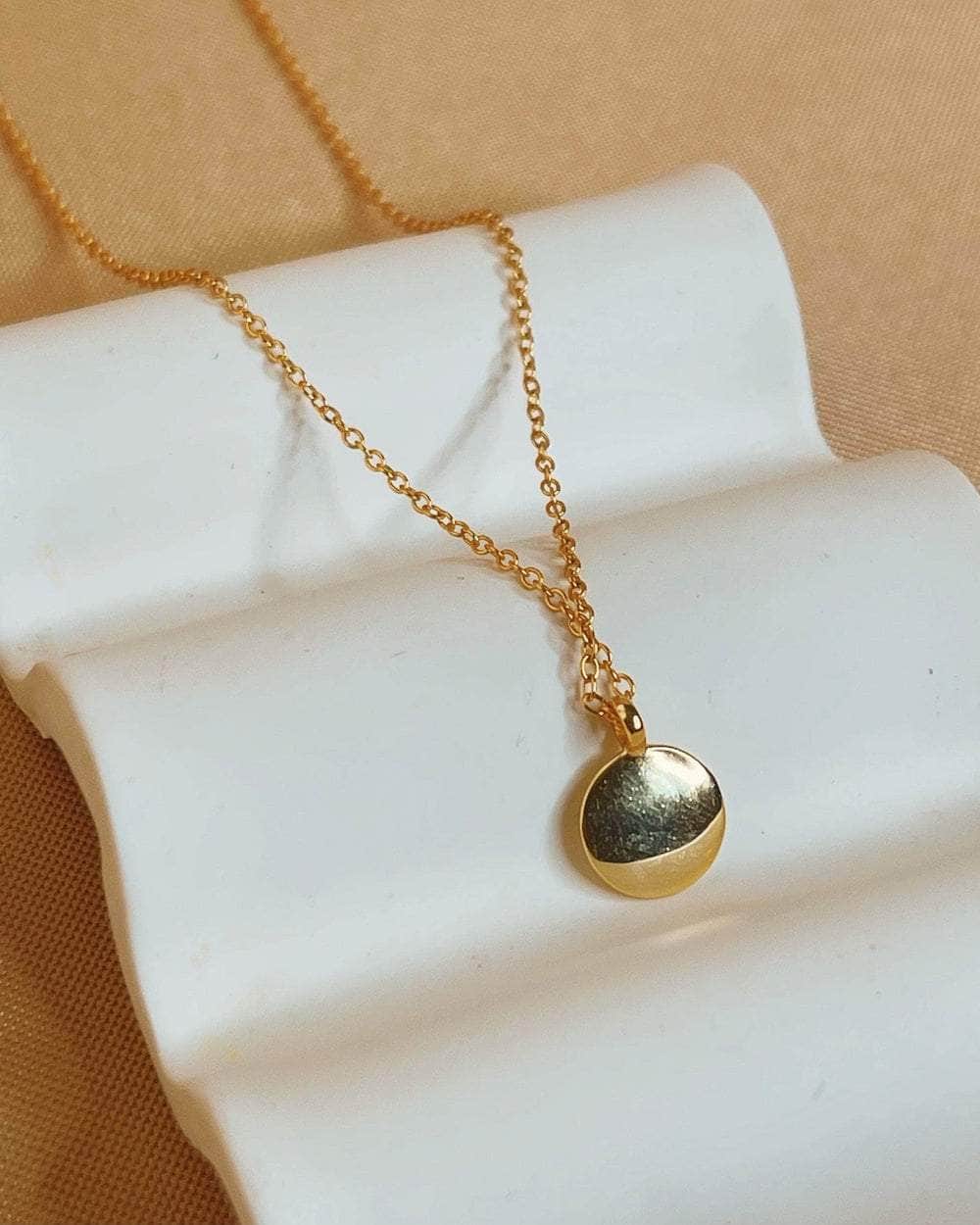 So Dainty Co. Necklaces Nina Gold Necklace Gold Plated 925 Sterling Silver Jewelry