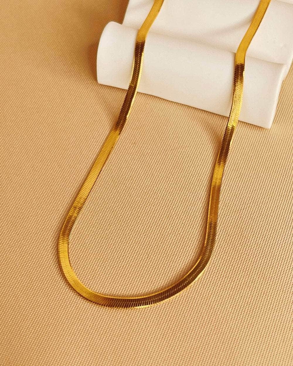 So Dainty Co. Necklaces Paula Gold Snake Choker Necklace Gold Plated 925 Sterling Silver Jewelry