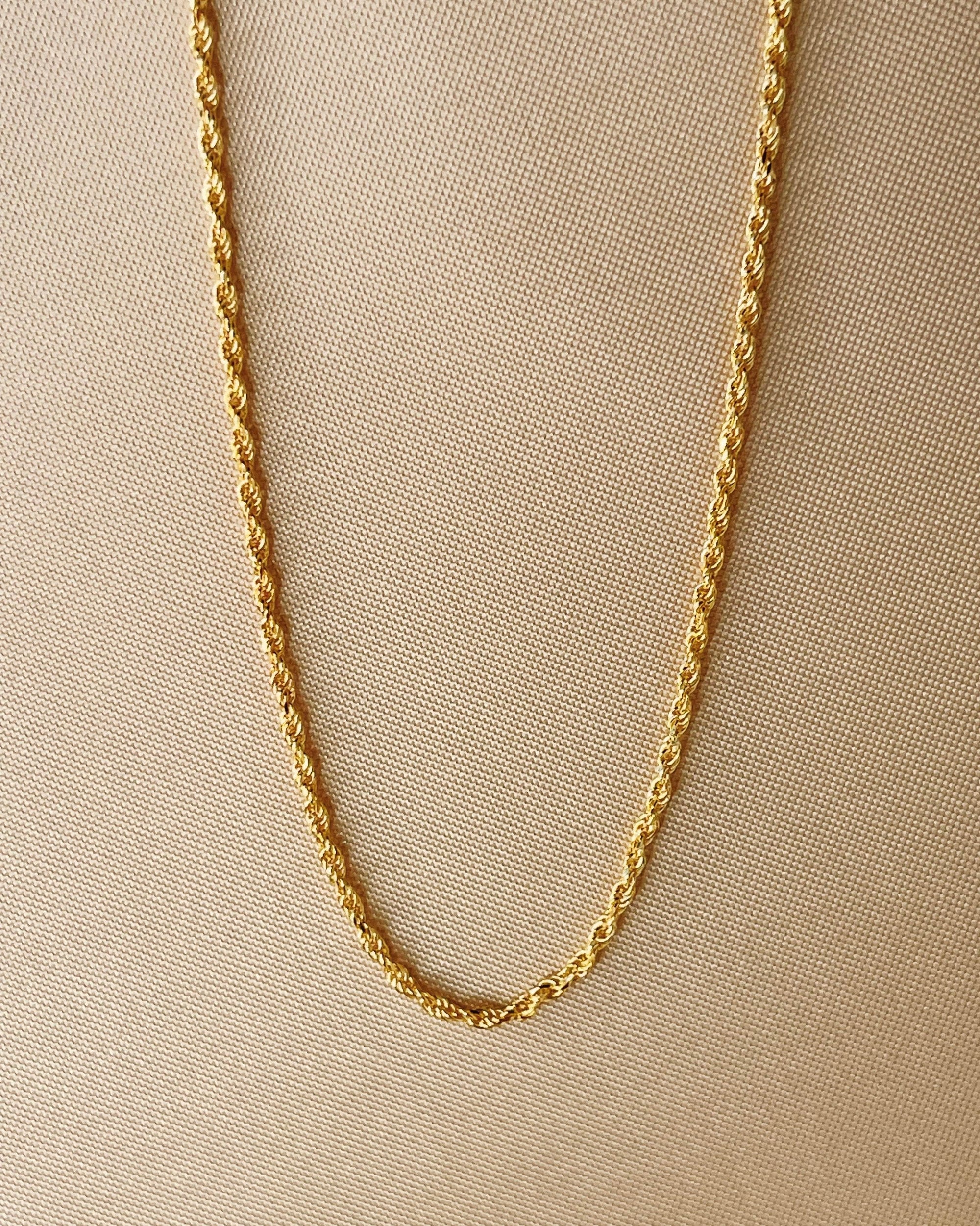 So Dainty Co. Necklaces Reese Gold Necklace Gold Plated 925 Sterling Silver Jewelry