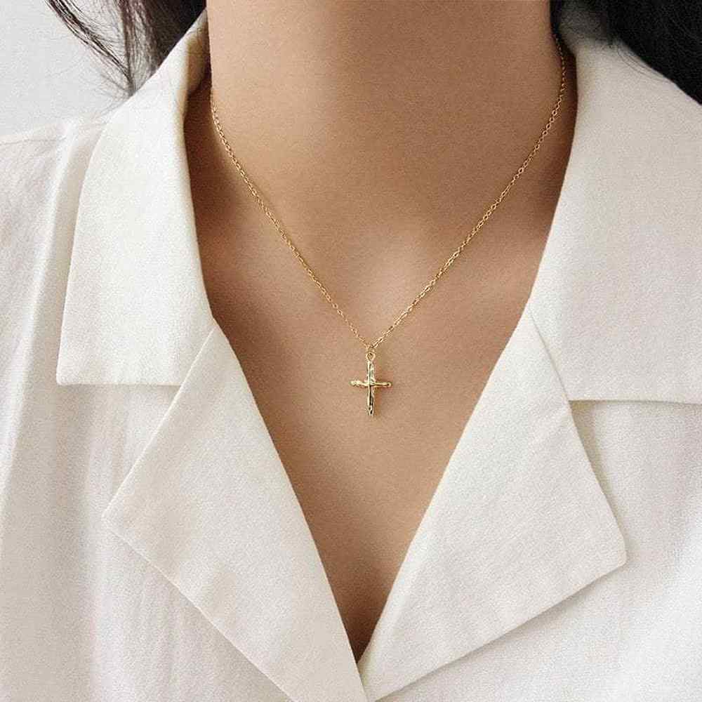 So Dainty Co. Necklaces Thea Gold Necklace Gold Plated 925 Sterling Silver Jewelry