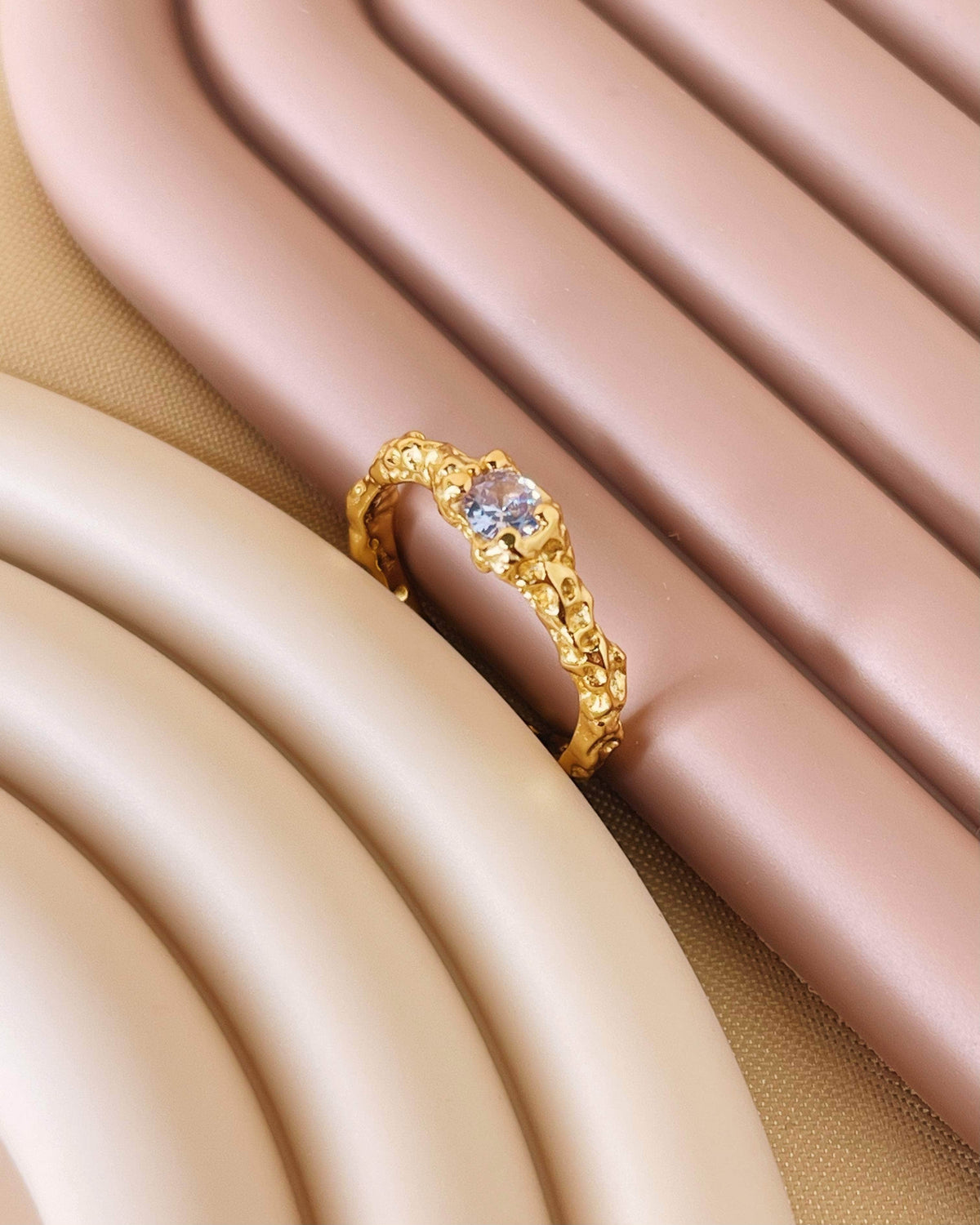 So Dainty Co. Rings Harleigh Gold Ring Gold Plated 925 Sterling Silver Jewelry