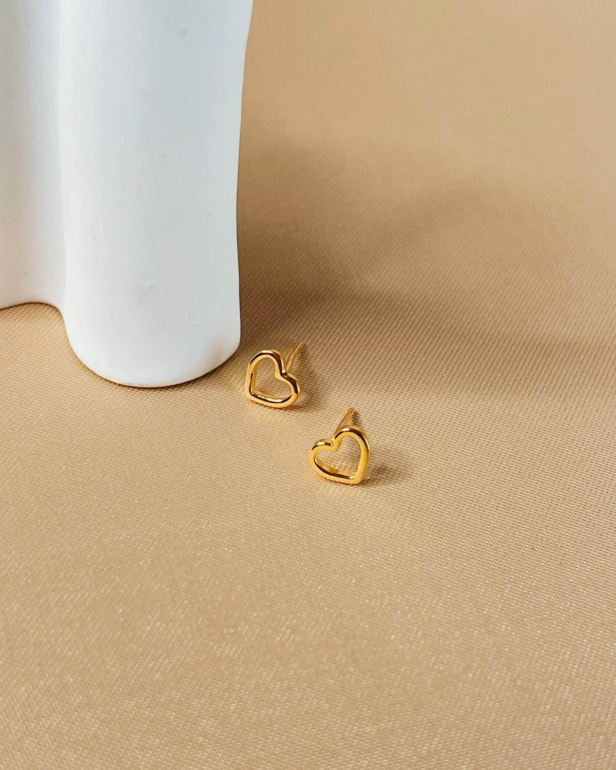 So Dainty Co. Studs Camilla Gold Studs Gold Plated 925 Sterling Silver Jewelry