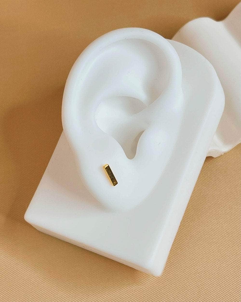 So Dainty Co. Studs Joanna Gold Studs Gold Plated 925 Sterling Silver Jewelry