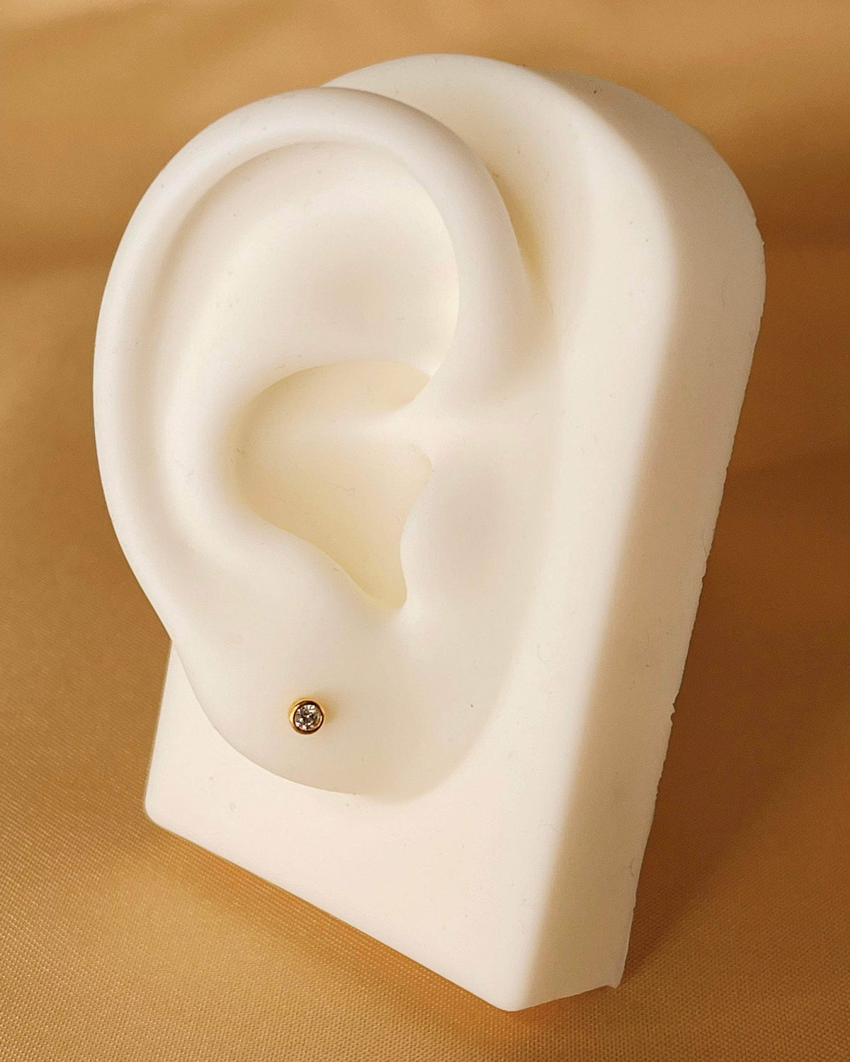 So Dainty Co. Studs Josie Gold Studs Gold Plated 925 Sterling Silver Jewelry